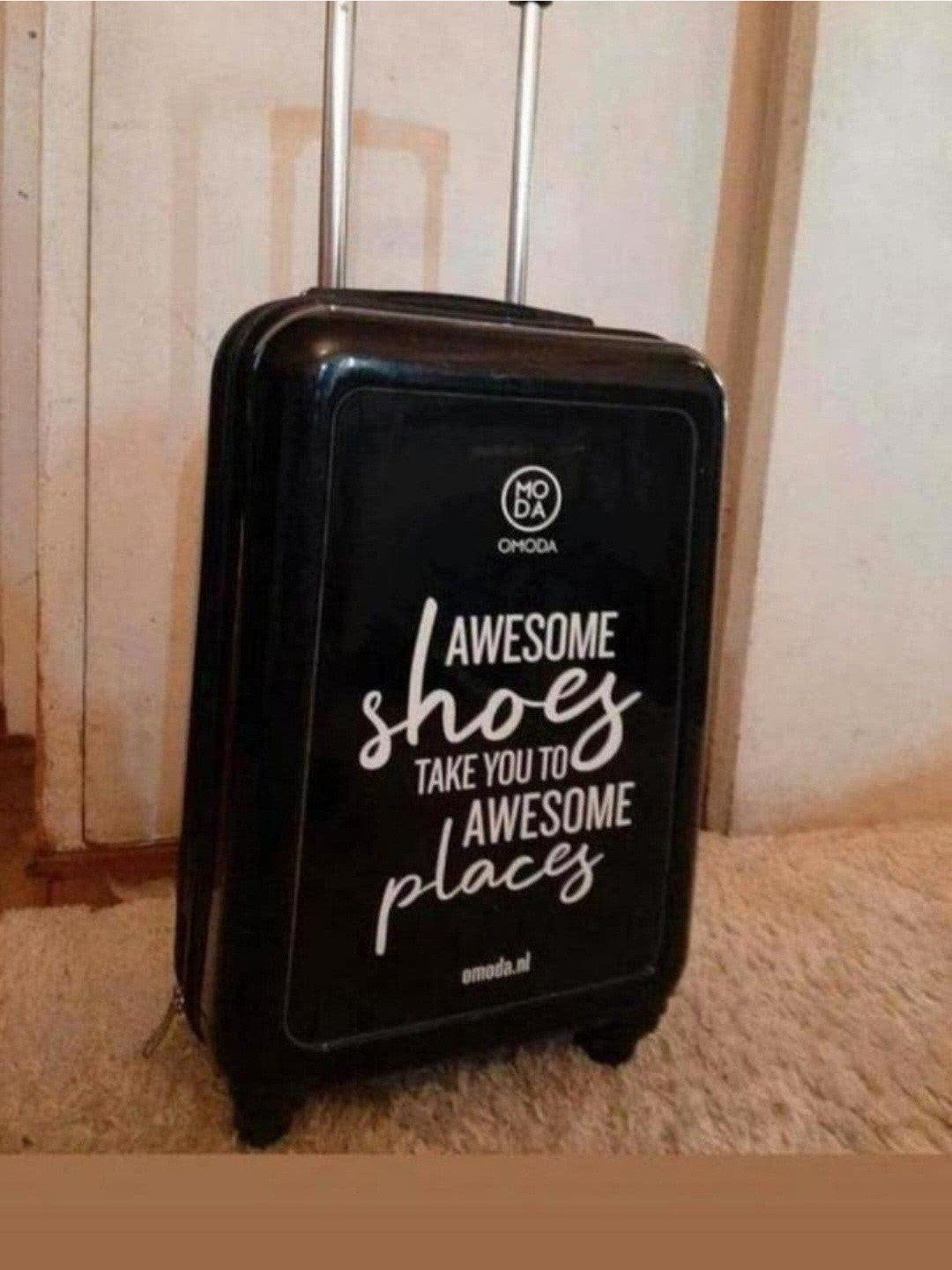 Te koop, OMODO merk reiskoffer/handBaggage met 4wielen, Ophalen, Hard kunststof
