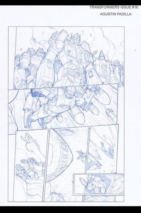 Originele getekende pagina Transformers IDW issue 16, Eén comic, Ophalen of Verzenden, Amerika