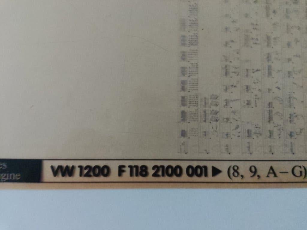 Vw Kever 1200 dealer Microfiche onderdelencatalogus, Ophalen of Verzenden, Gelezen, Volkswagen