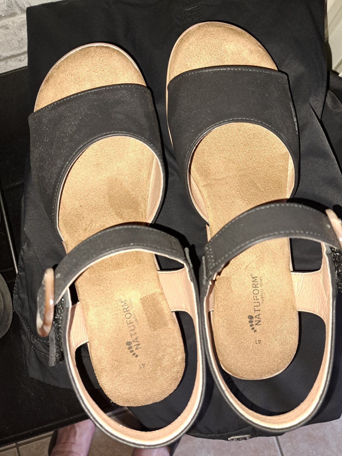 NIEUWE DAMES SANDALEN SCHOENMAAT 40 MERK NATUFORM., Kleding | Dames, Zwart, NATUFORM, Nieuw, Sandalen of Muiltjes