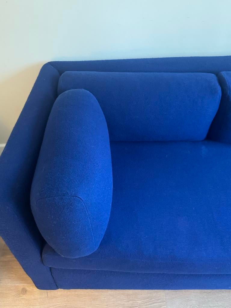 HAY Hackney driezitsbank – Kvadrat wol felblauw, Ophalen, Gebruikt, Driepersoons, 75 tot 100 cm