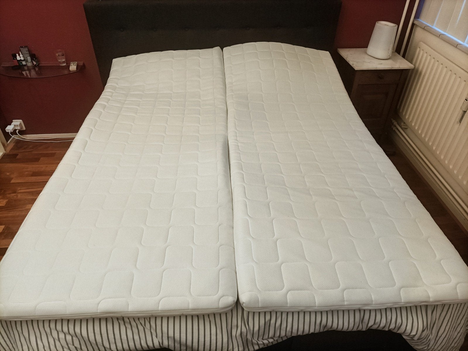2x  topmatras 80x200, Ophalen, Eenpersoons, Zo goed als nieuw, 80 cm