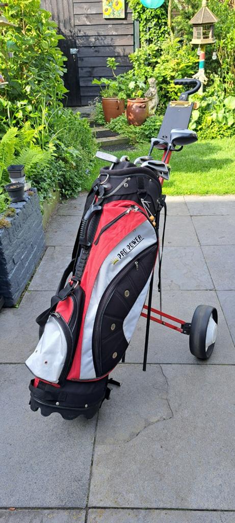 PRO POWER LINKSHANDIGE golfset incl.trolley etc., Ophalen, Gebruikt, Set