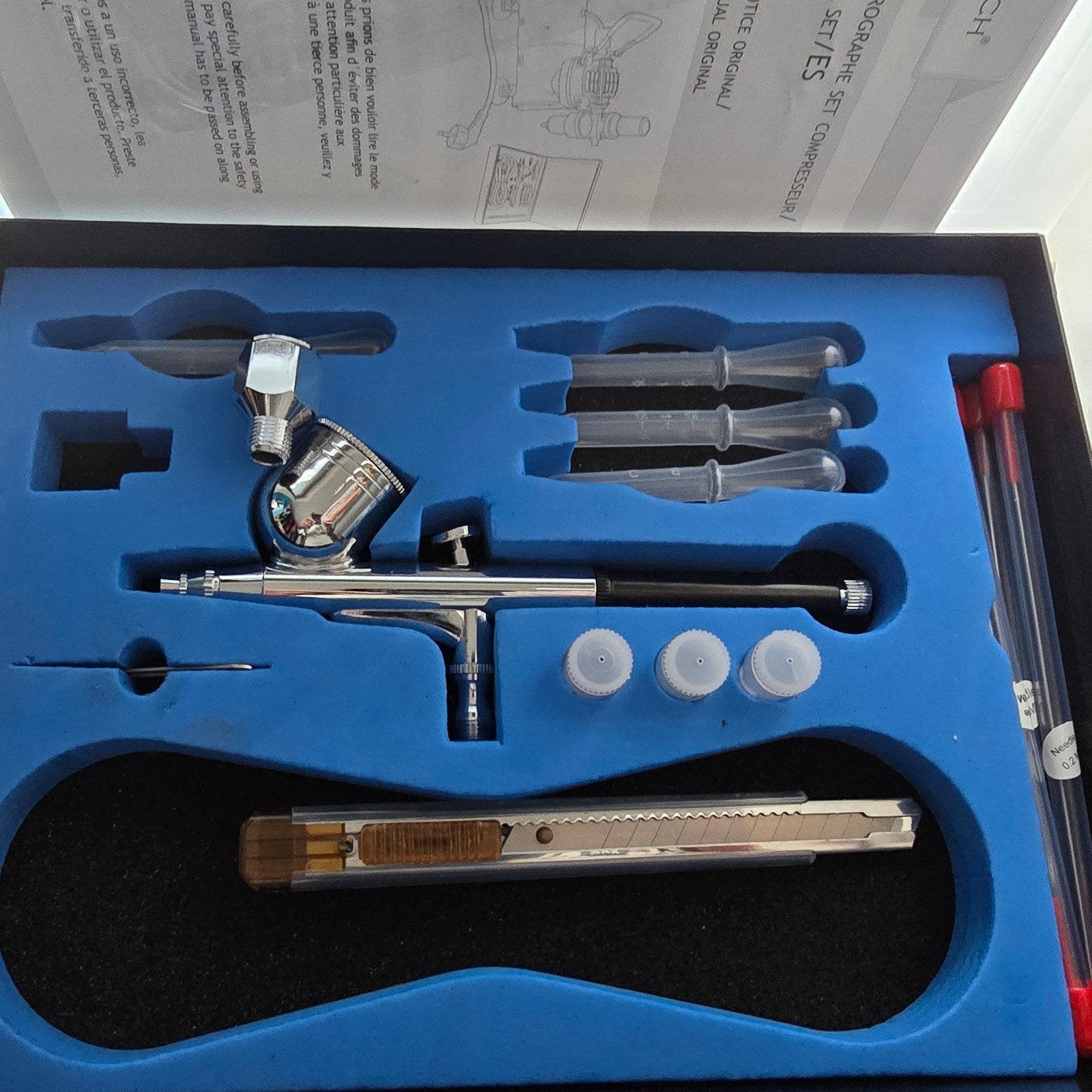 Professionele Airbrush Set met Accessoires, Ophalen of Verzenden, Zo goed als nieuw, Airbrush en Toebehoren