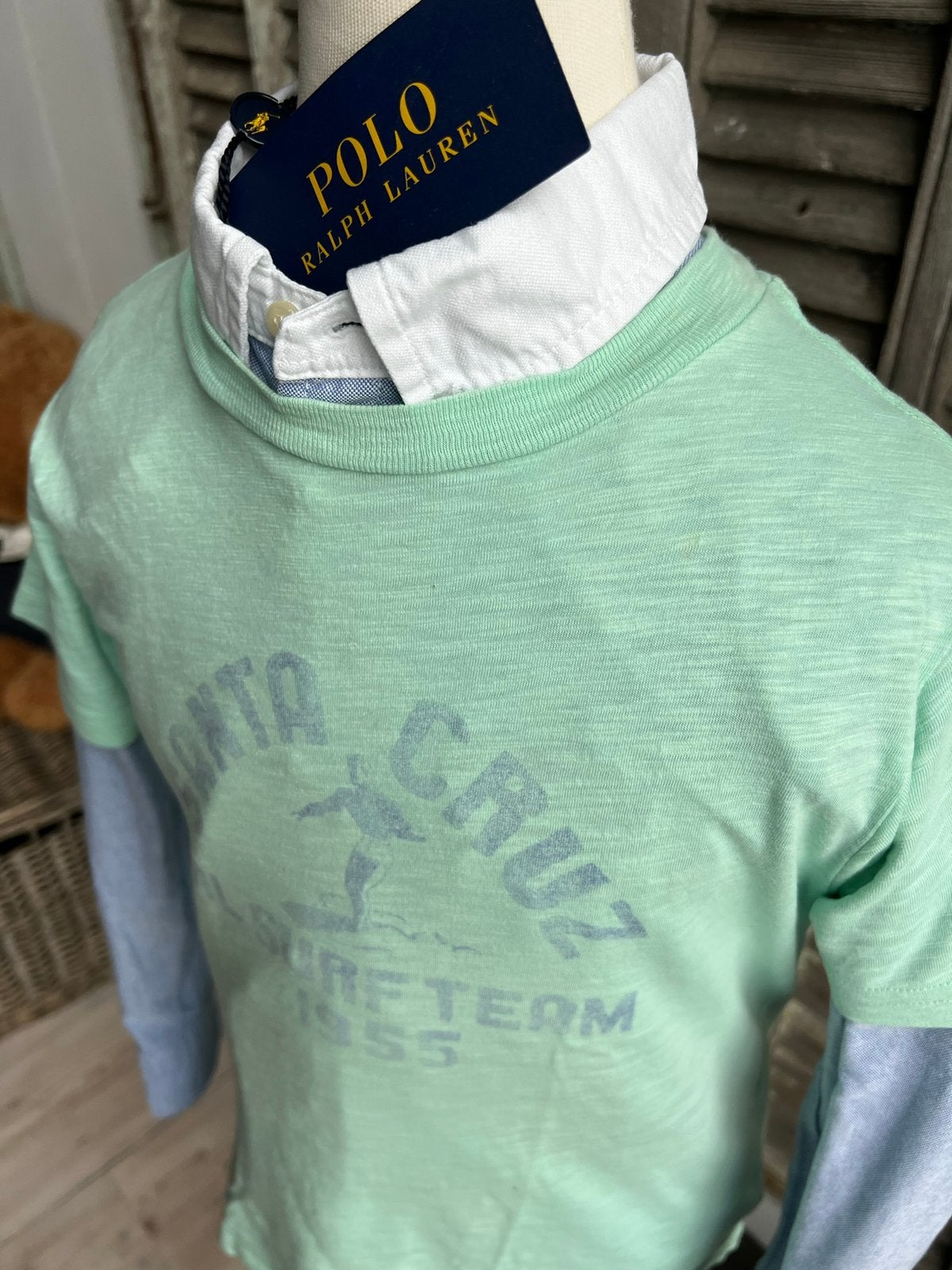 Prachtig shirt RALPH LAUREN size 3/maat 98, Ophalen of Verzenden, Zo goed als nieuw, Jongen, Shirt of Longsleeve
