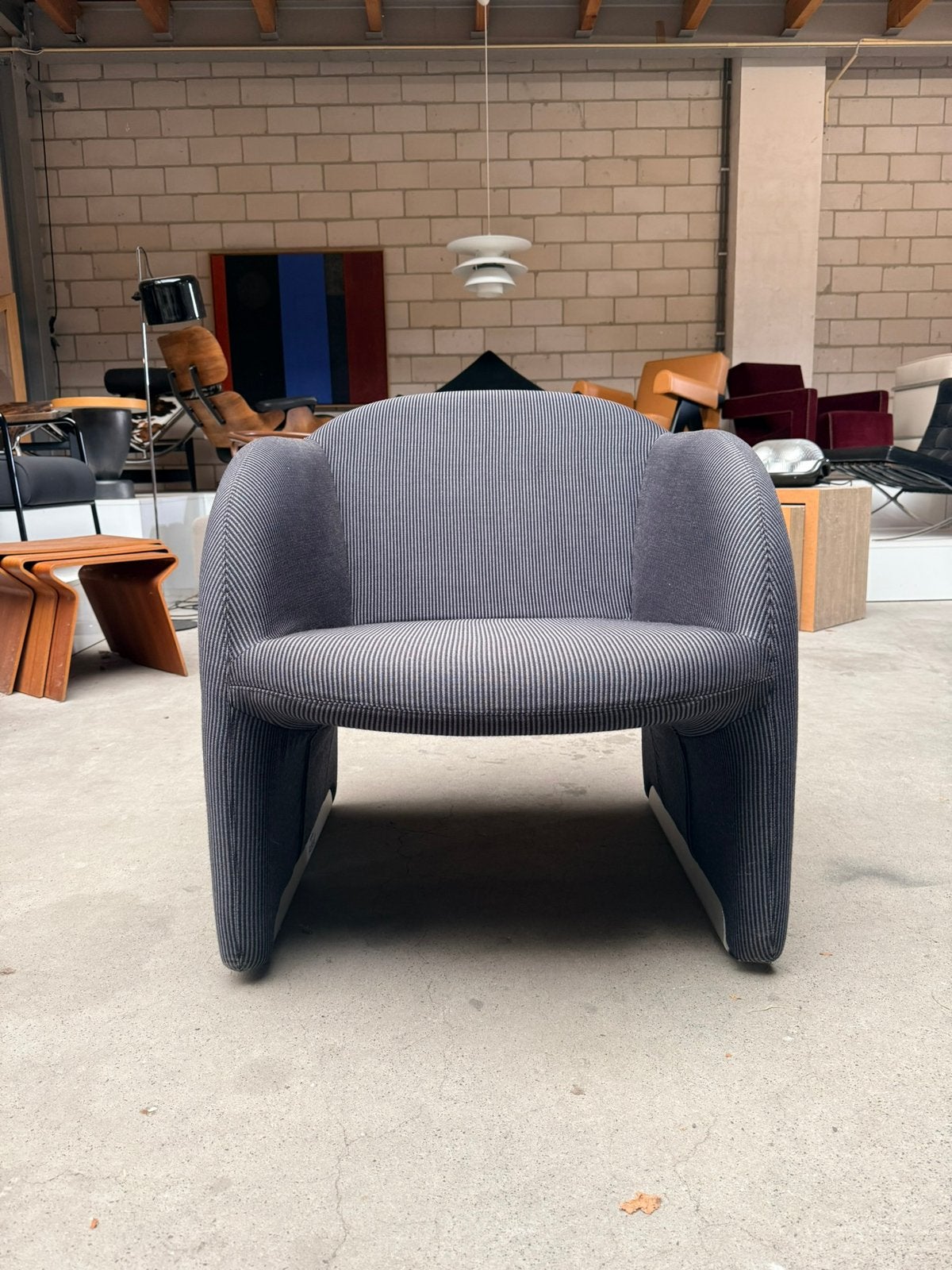 Artifort Ben fauteuil, Pierre Paulin, Ophalen, Gebruikt, Minder dan 75 cm, Vintage