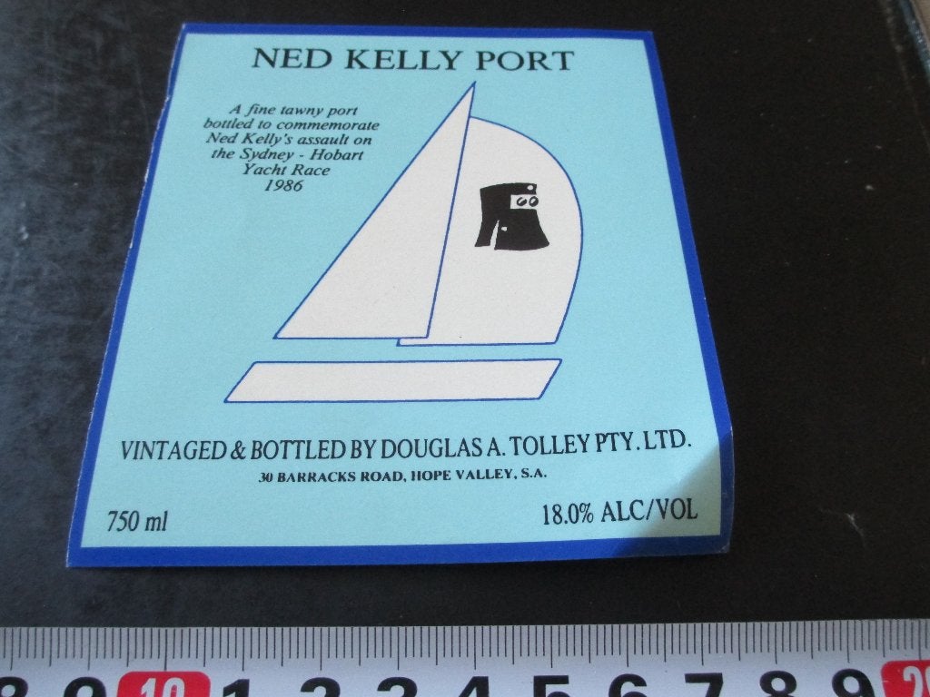 sticker NED KELLY PORT tawny port sydney-hobart yacht race *, Ophalen, Zo goed als nieuw