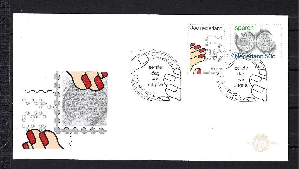 FDC NVPH E143 onbeschreven, Ophalen of Verzenden, Onbeschreven, Nederland
