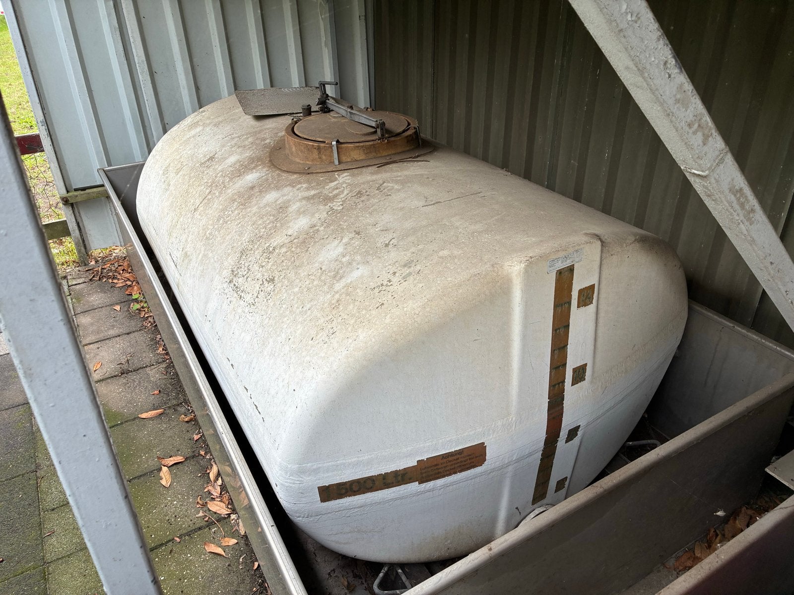 opslagtank 1500 liter bilgewater inclusief rvsopvangbak, Ophalen, Gebruikt, Overige typen