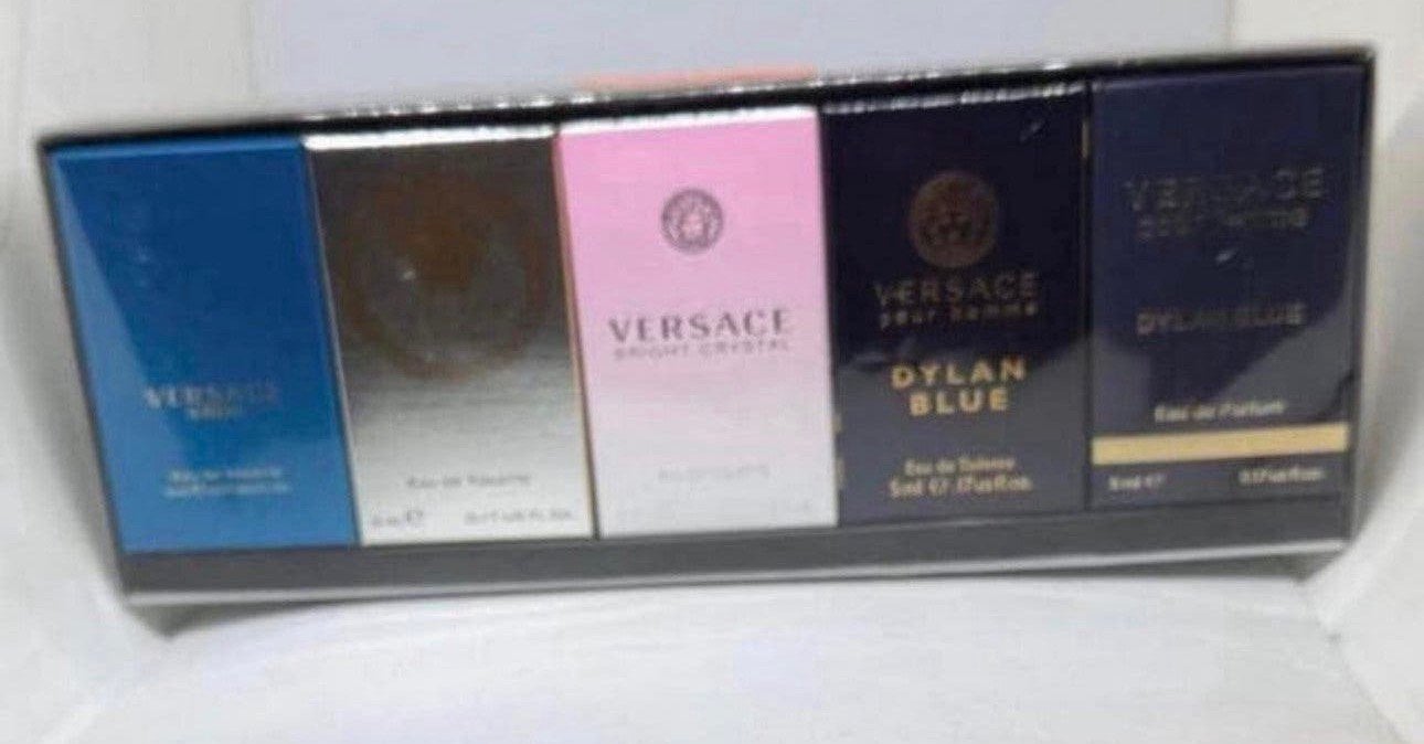 Set 5 Versace minuaturen elk in apart doosje Ongeopend, Verzenden, Nieuw, Miniatuur, Gevuld