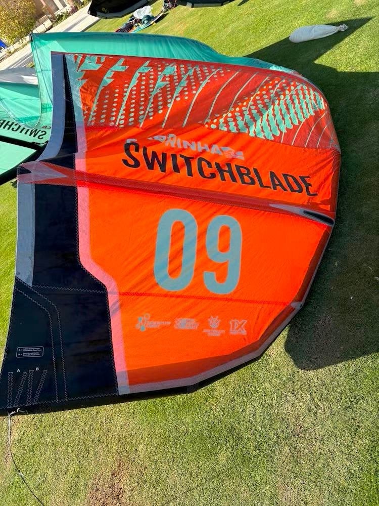 Complete kitesurfset! Topkwaliteit. 7, 9, board, bar, Watersport en Boten, Kitesurfen, Ophalen, Kitesurf-set, Twintip, 9 m²
