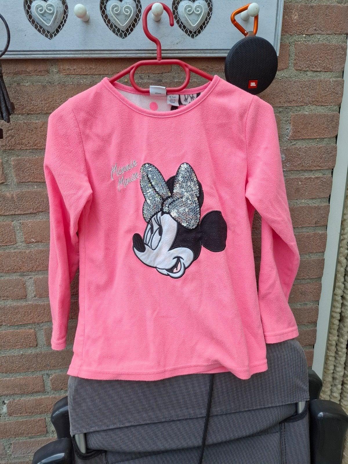Minnie Mouse Pyjama - Roze Fleece, Nacht- of Onderkleding, Gebruikt, Meisje, Ophalen of Verzenden
