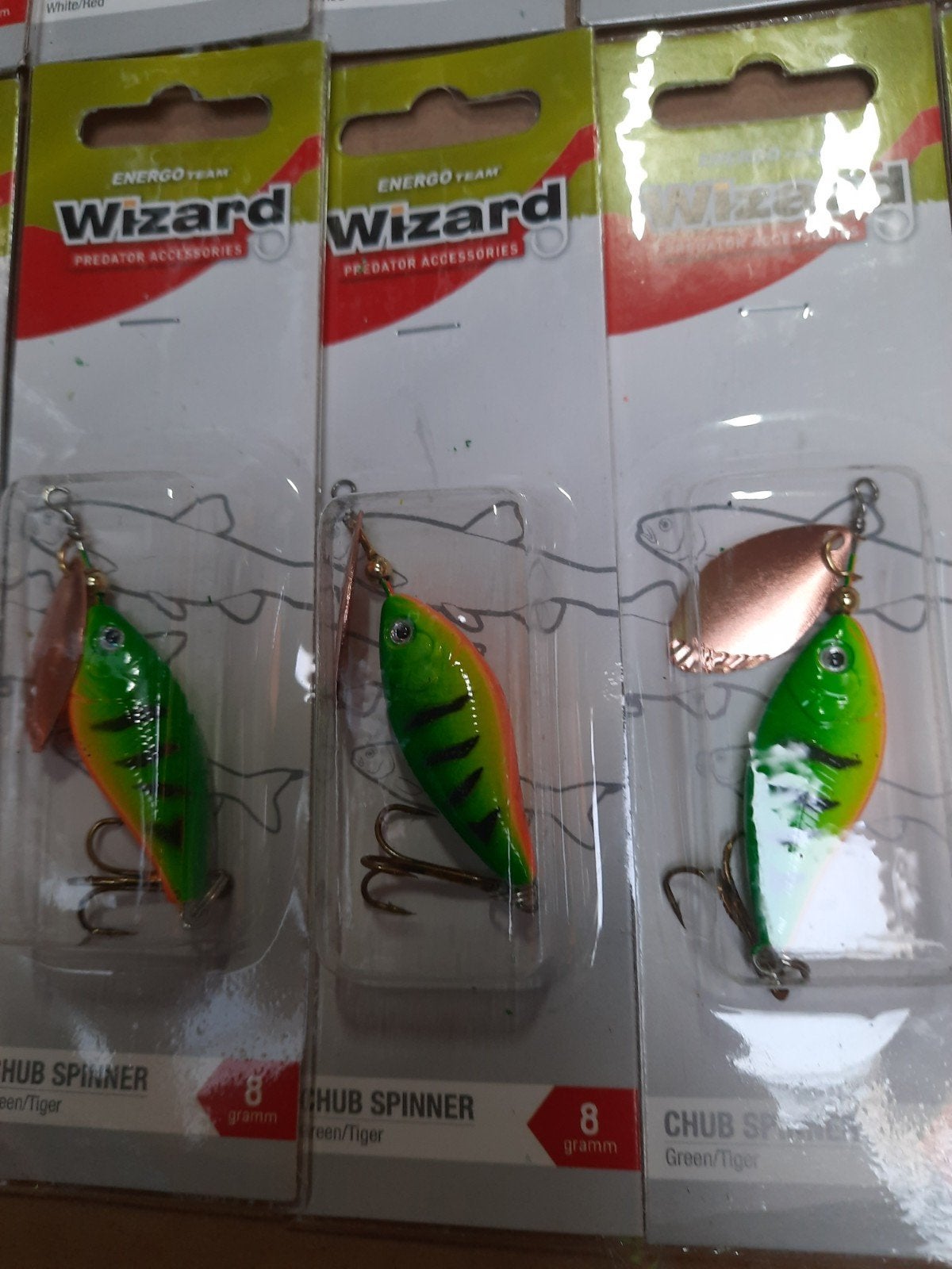 partij van 30 chub spinners van 8 gram, Wizzard, Nieuw, Ophalen of Verzenden, Info@wizzard.com