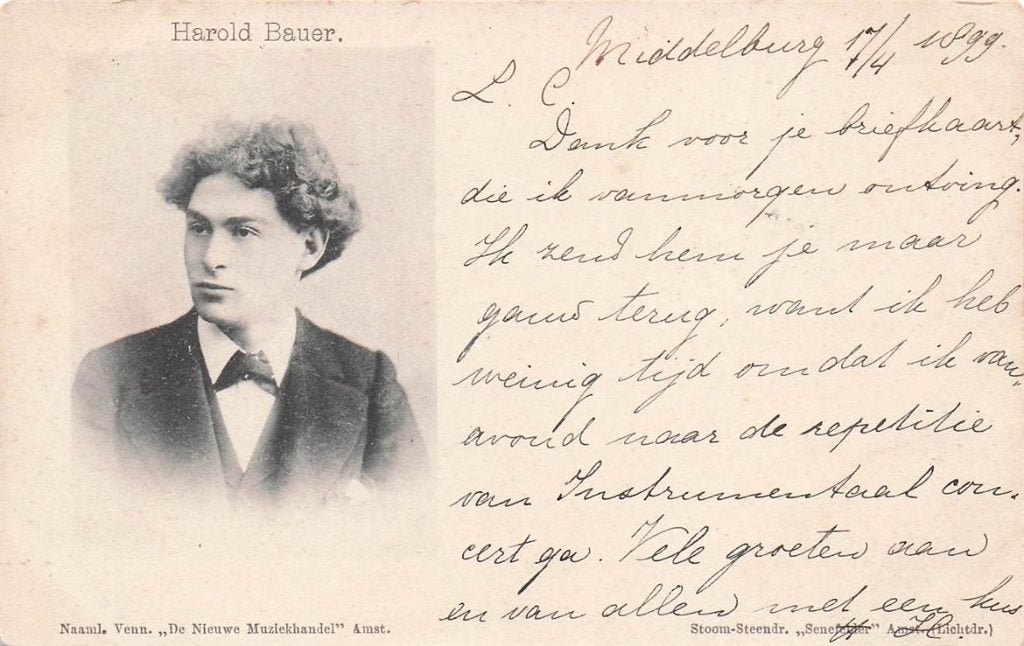 702-137-045 Harold Bauer, Verzenden, Voor 1920