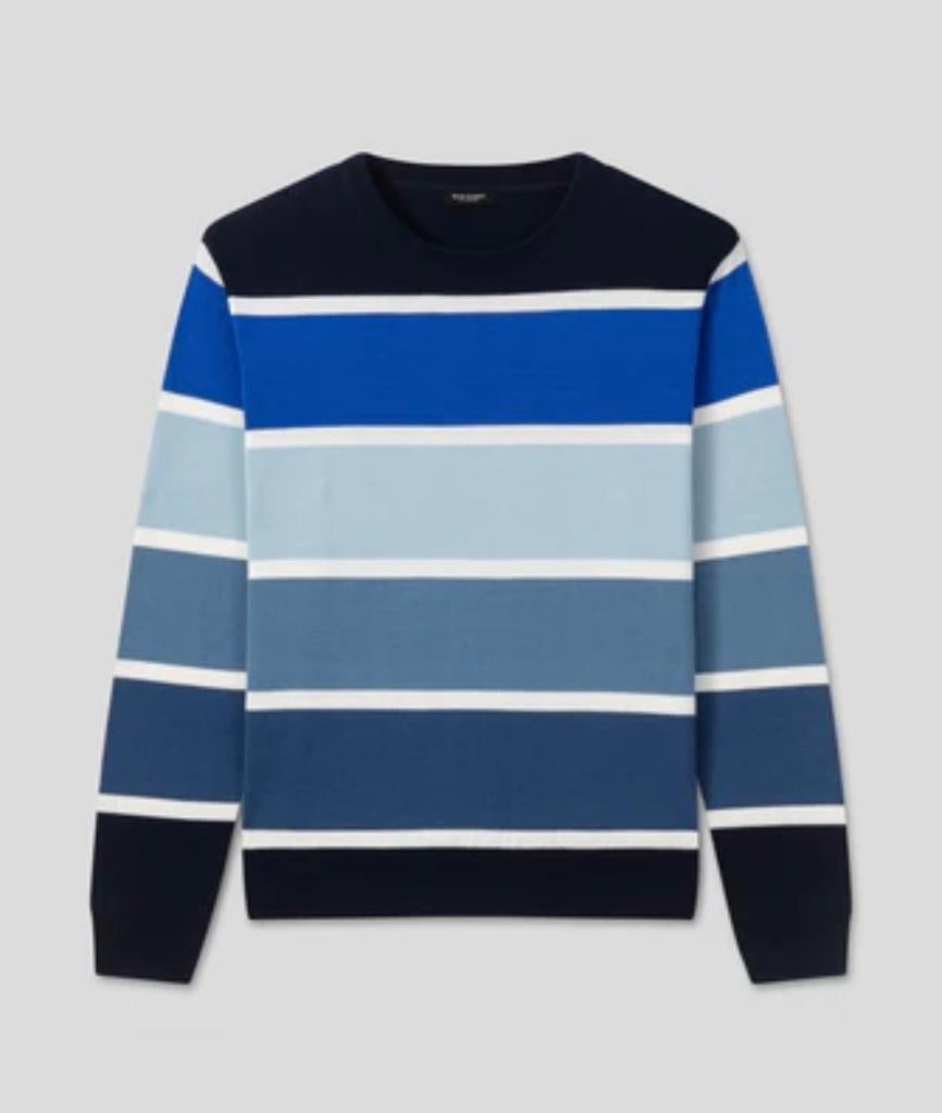 Ron Dorff Cotton Panelled Sweater Large, Kleding | Heren, Truien en Vesten, Maat 52/54 (L), Zo goed als nieuw, Ron Dorff, Verzenden
