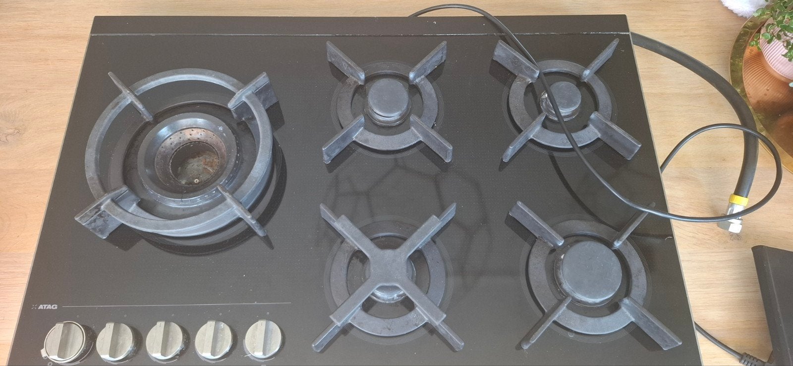 AEG gaskookplaat - gebruikt, maar in goede staat, Witgoed en Apparatuur, Kookplaten, Ophalen, Gebruikt, Inbouw, Gas