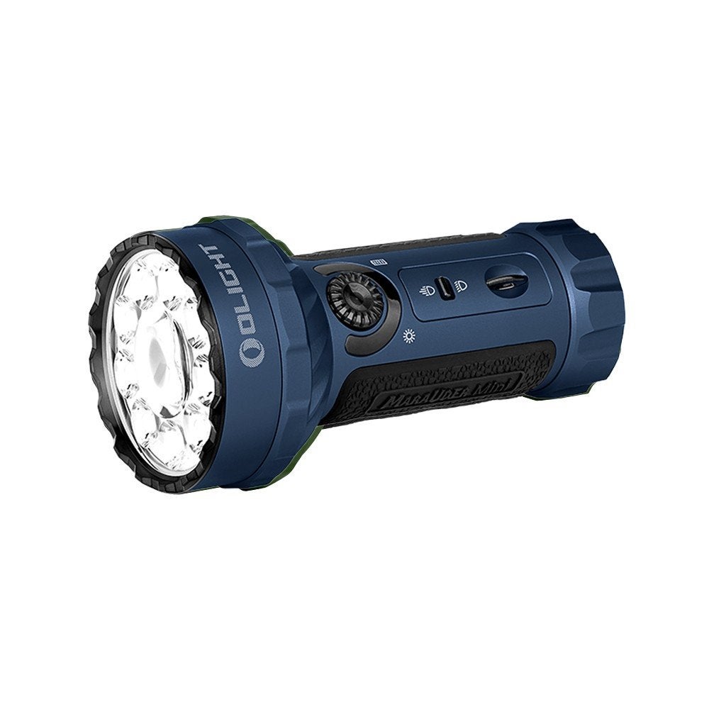 Olight Marauder mini Middernachtsblauw 8000Lumen, Caravans en Kamperen, Zaklampen, Ophalen of Verzenden, Nieuw, Accu