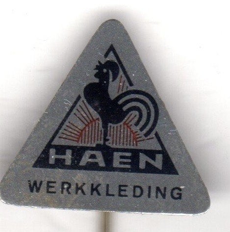 Speldje HAEN WERKKLEDING HAAN DOETINCHEM (A4), Ophalen of Verzenden, Gebruikt, Overige onderwerpen