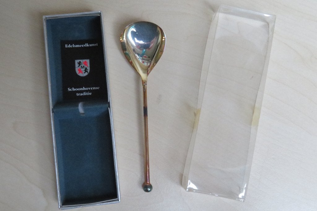 Verzilverde suikerschep, jaren '90. Zilverstad BV., Verzamelen, Ophalen of Verzenden, Zo goed als nieuw, Gebruiksvoorwerp
