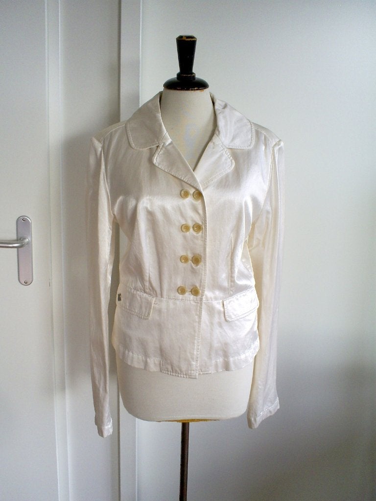 NIEUW __ italiaans jasje van RAER mt. 38 __ waarde 147,50, Kleding | Dames, Maat 38/40 (M), Verzenden, Wit, Nieuw