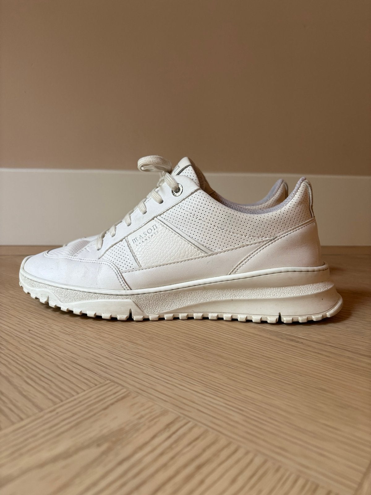 Mason Garments maat 45 Tia Runner Tonale White sneakers, Kleding | Heren, Ophalen of Verzenden, Gedragen, Wit, Sneakers of Gympen