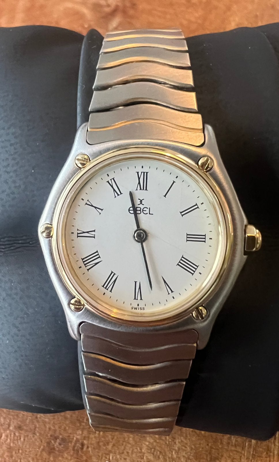 Ebel Classic Wave Gold volledig gepolijst en gereviseerd, Polshorloge, 1960 of later, Goud, Ophalen
