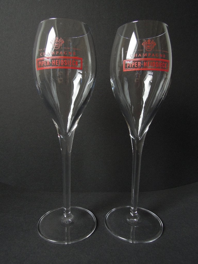 2 Vintage PIPER HEIDSIECK champagne glazen. Nieuwstaat, Ophalen of Verzenden