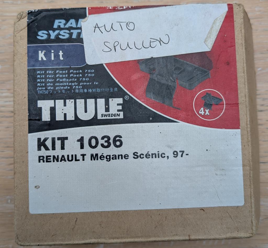 Thule KIT1036 Dakdragerset voor Renault Scénic modellen, Auto diversen, Dakdragers, Ophalen of Verzenden, Zo goed als nieuw