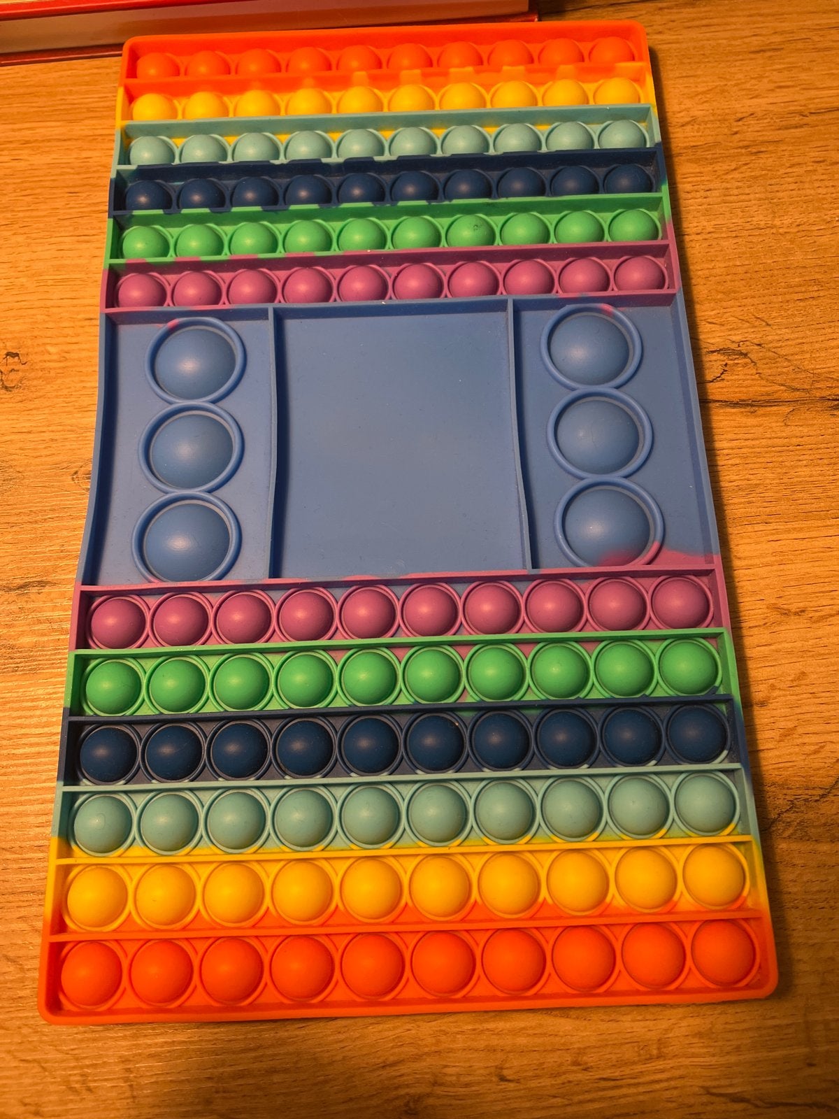Grote Regenboog Pop It Fidget Speelgoed met Spelbord, Ophalen of Verzenden, Gebruikt, Jongen of Meisje