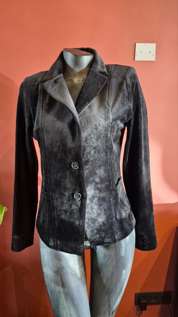 Helena Hart Amsterdam Velours Blazer Maat S, Kleding | Dames, Zwart, Ophalen of Verzenden, Helena Hart Amsterdam, Maat 36 (S)
