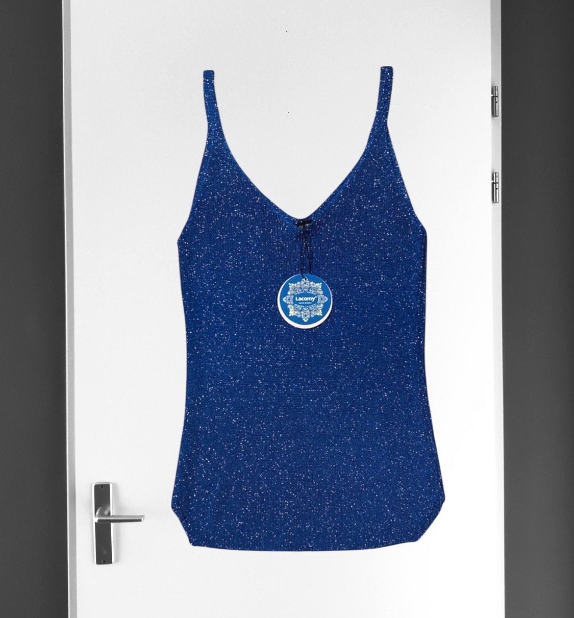 Nieuwe Lacomy glitter top, Maat 38/40 (M), Nieuw, Zonder mouw, Verzenden