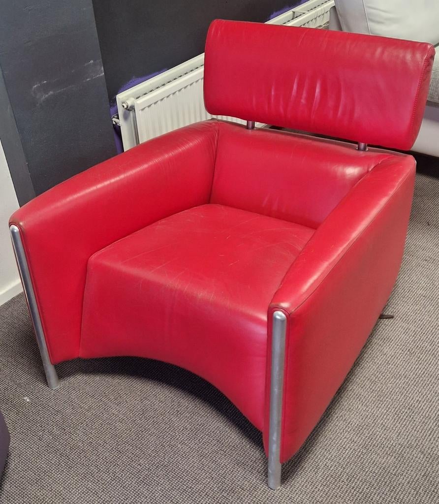 Leolux Oblomof fauteuils 4 stuks, Ophalen, Gebruikt, Modern, 50 tot 75 cm