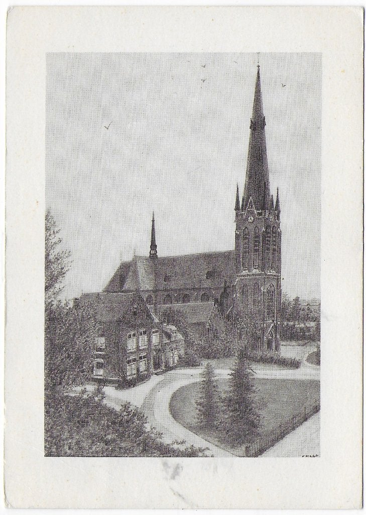 Beek en Donk Leonarduskerk gelopen Ansichtkaart (B7927 ), Ophalen of Verzenden, 1980 tot heden, Gelopen, Gelderland