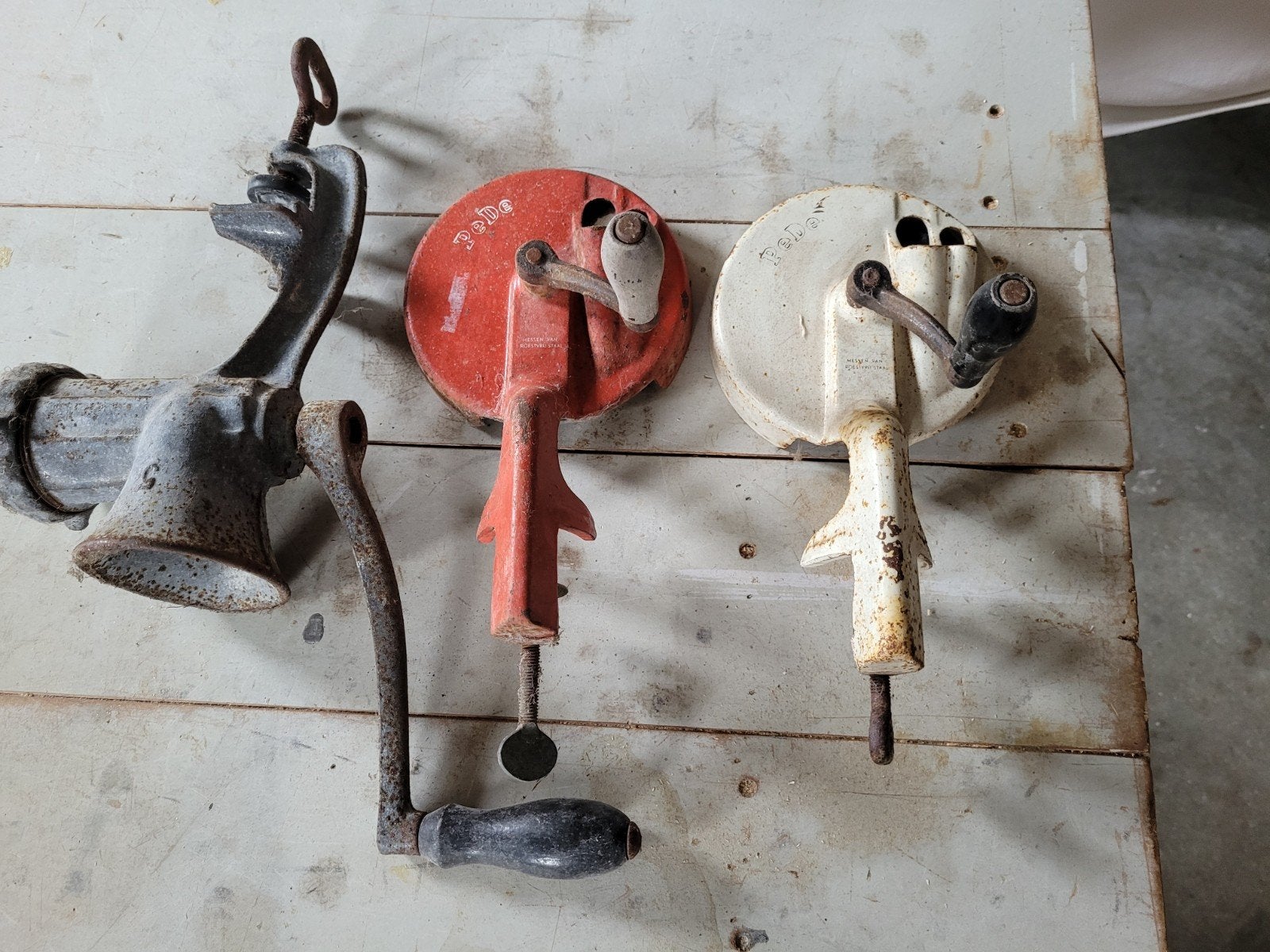 oude gehakt molen en bonen snijders, Antiek en Kunst, Antiek | Gereedschap en Instrumenten, Ophalen of Verzenden