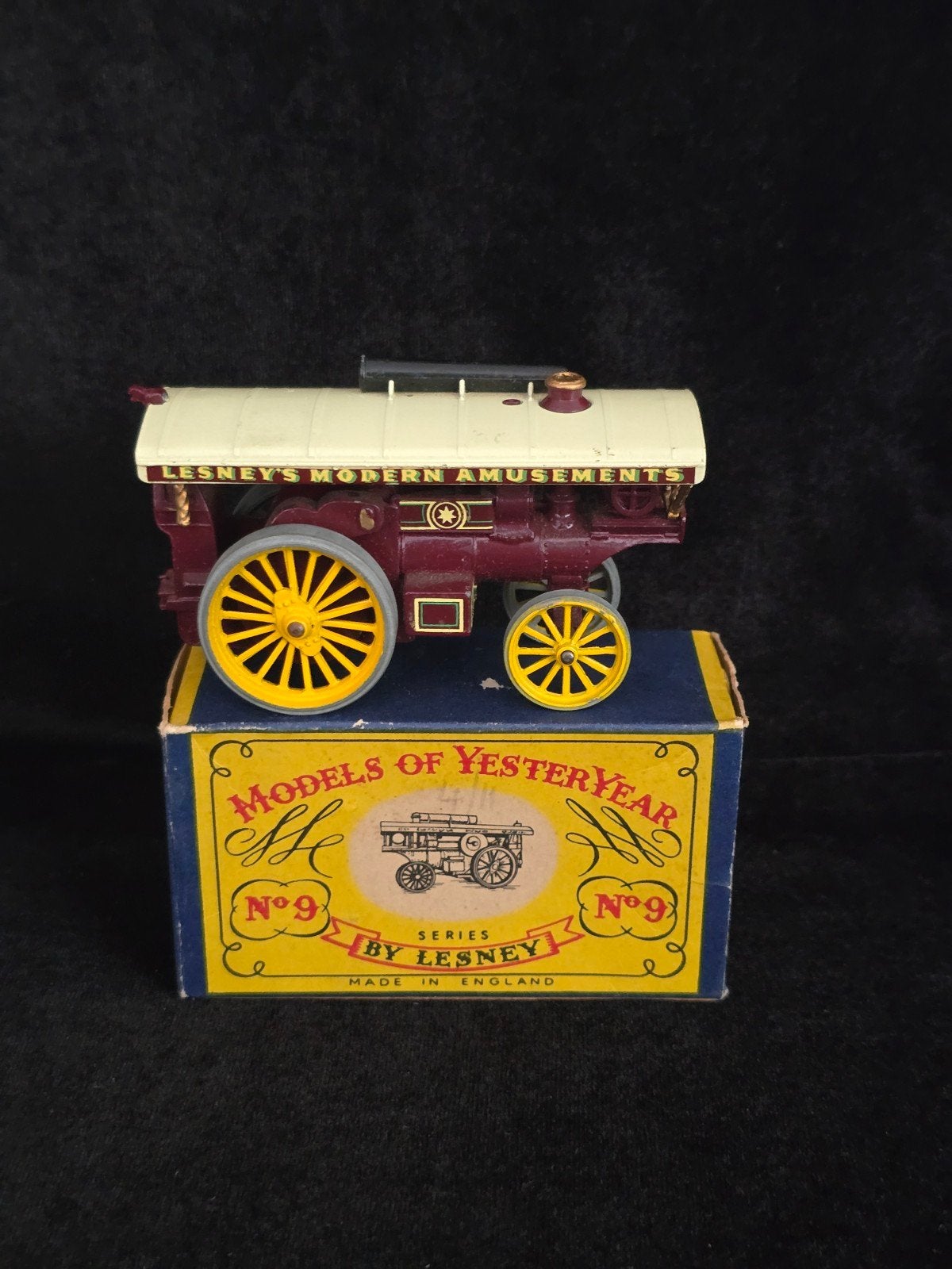 Lesney Matchbox MOY nr 9 1924 Fowler Big Lion Showman Engine, Ophalen of Verzenden, Gebruikt, Overige typen