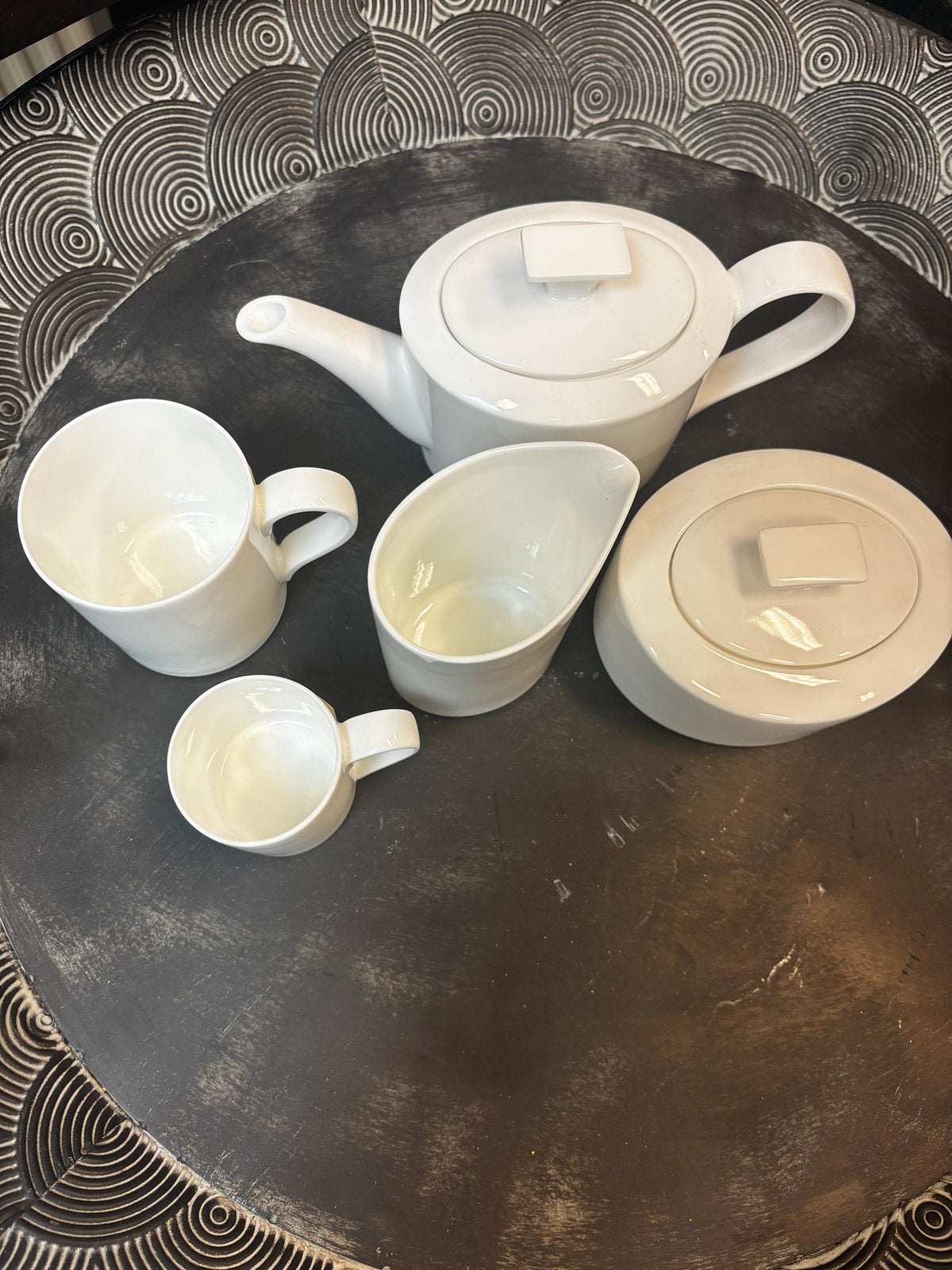 Villeroy & Boch Theeservies: Theepot, Suikerpot, Melkkan & K, Ophalen, Villeroy & Boch, Nieuw, Porselein