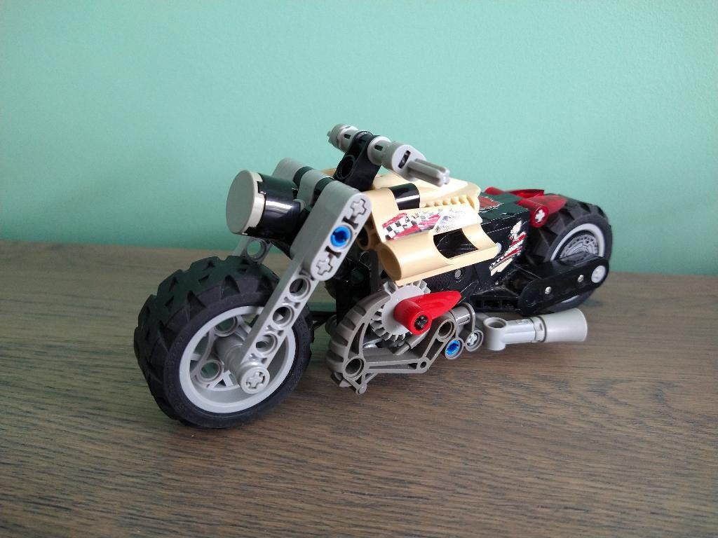 Lego Racers 8371 Extreme Power Bike racemotor chopper, Gebruikt, Lego, Ophalen of Verzenden, Compleet