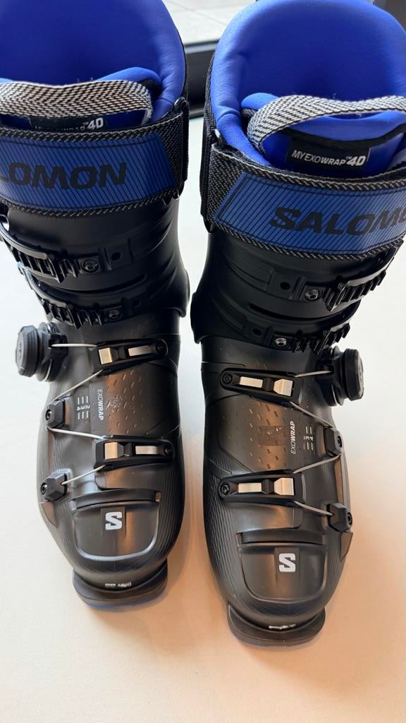 Salomon Ski S Pro Supra fl120- Maat 26.5 (42/43) ZGAN, 160 tot 180 cm, Schoenen, Zo goed als nieuw, Skiën