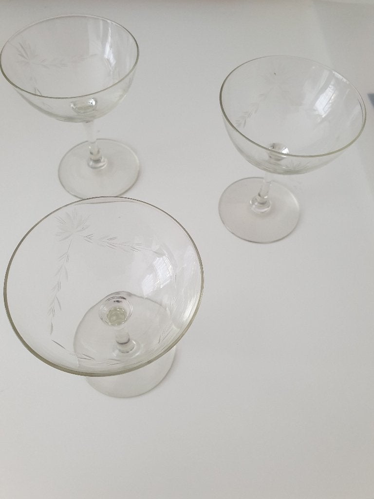 Set Vintage likeurglazen, Glas of Glazen, Gebruikt, Ophalen of Verzenden, Glas