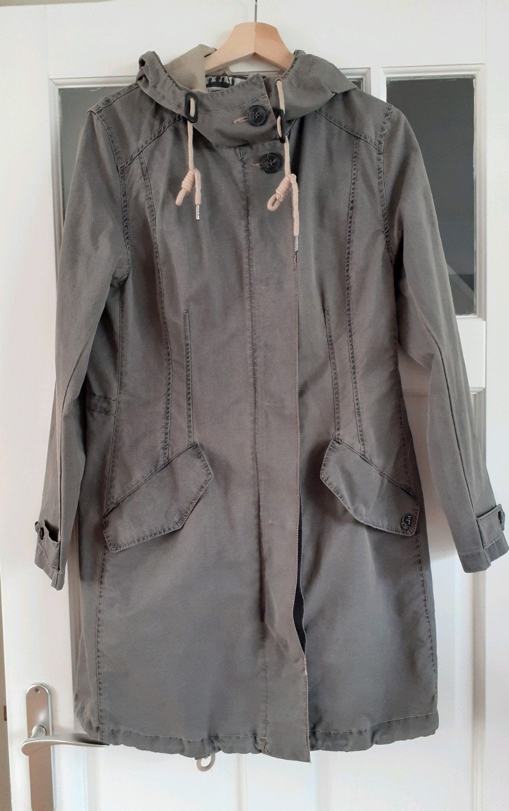 Giacomo groene zomerjas met capuchon maat XL= 40-42, Kleding | Dames, Maat 38/40 (M), Ophalen of Verzenden, Zo goed als nieuw
