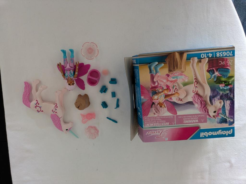 Playmobil Fairies Eenhoorn met fee (bloem ontbreekt), Ophalen of Verzenden