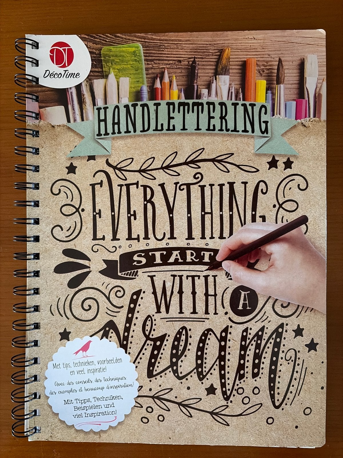 DecoTime Handlettering Boek: Everything Starts with a Dream, Verzenden, Zo goed als nieuw, Overige onderwerpen