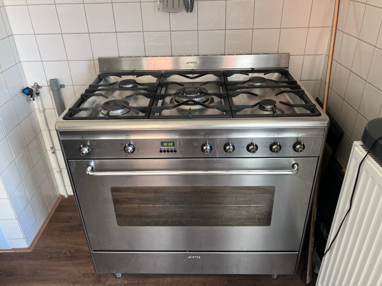 Smeg gasfornuis SNL90D - Gebruikt en werkend, Ophalen, Gebruikt, 60 cm of meer, Gas