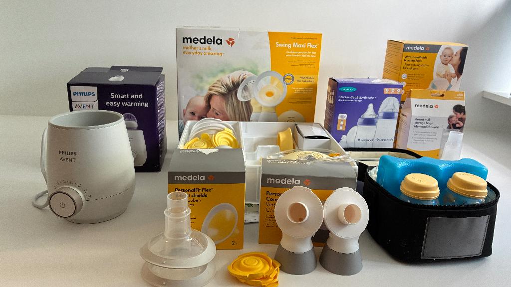 Medela swing maxi flex dubbele kolfmachine, Ophalen, Zo goed als nieuw, Borstkolf