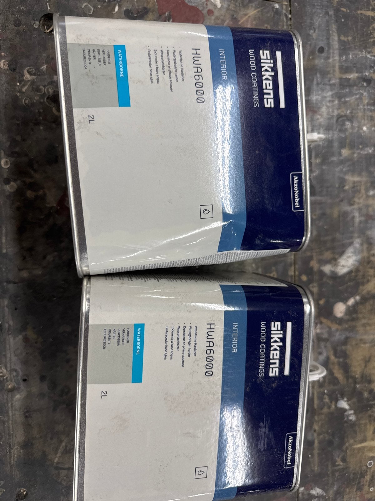 Sikkens HWA6000 Watergedragen Harder 2L (2 stuks), Overige kleuren, Nieuw, Ophalen of Verzenden, Verf