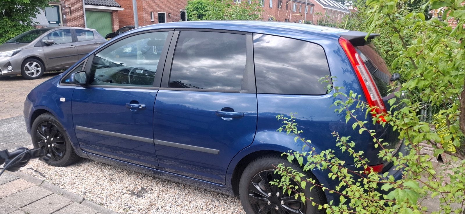 Ford C-Max 1.8 92KW 2007 Blauw, Auto's, Voorwielaandrijving, 4 cilinders, Blauw, 1200 kg