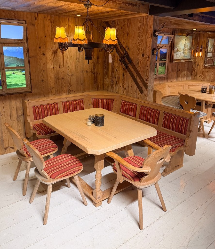 Oostenrijkse hoekzit | Alpen Stube set | Hoekbank + eettafel, Ophalen