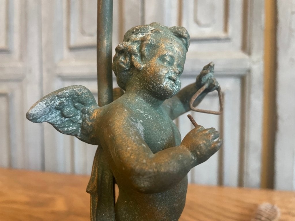 Subtiel Tafellampje Schemerlamp Bedlampje Frans engeltje, Ophalen of Verzenden