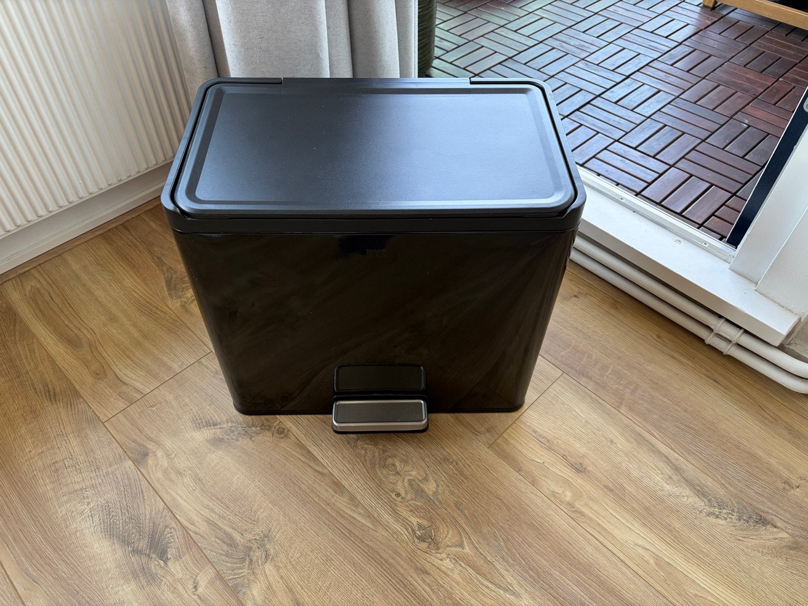 EKO Pedaalemmer prullenbak van 20 + 9l met pedaal, Ophalen, Kunststof, Gebruikt, Met pedaal