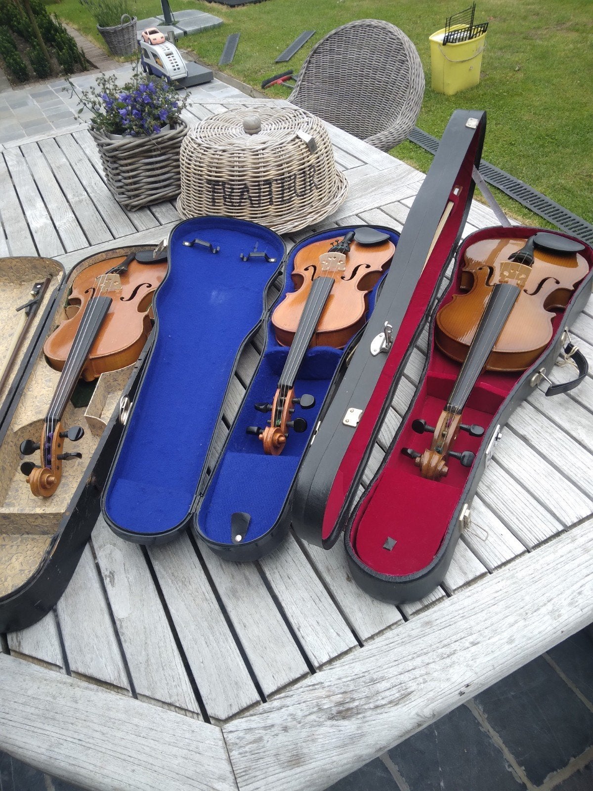 Drie stuks viools, Ophalen, Gebruikt, 4/4-viool